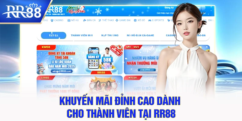 Khuyến mãi đỉnh cao dành cho thành viên tại RR88